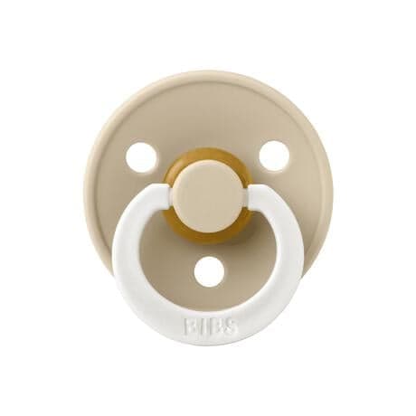 BIBS Glow in the dark Fopspeen Two Pack Natuurlijk Rubber Blush/Vanilla Maat 2