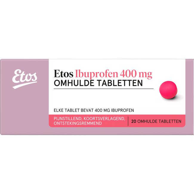 Etos Ibuprofen 400 mg Omhulde Tabletten