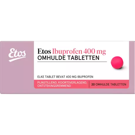 Etos Ibuprofen 400 MG Omhulde Tabletten 20 stuks