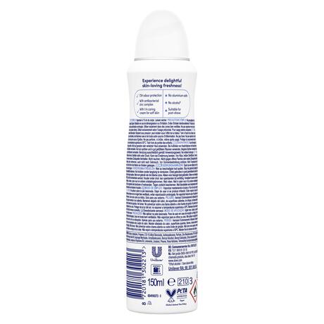 Dove Original 0% Deodorant Spray 150 ML
