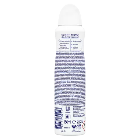 Dove Original 0% Deodorant Spray 150 ML