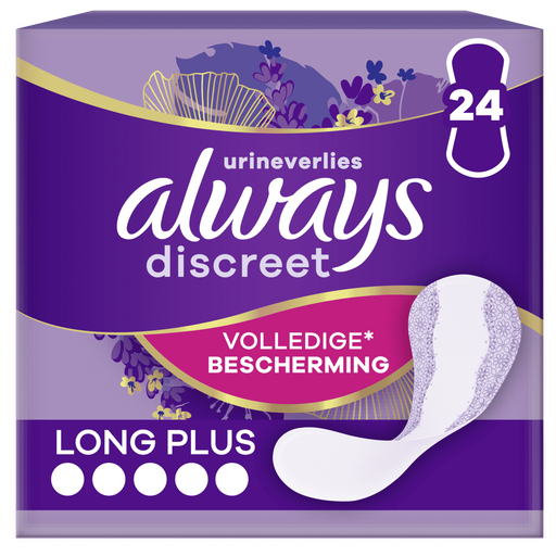 Always Inlegkruisjes Discreet Long Plus 24 stuks