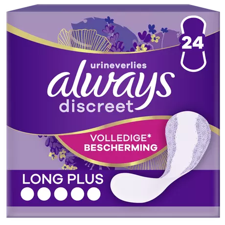 Always Inlegkruisjes Discreet Long Plus 24 stuks