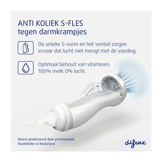 Difrax Anti-koliek S-fles Crème 250 ML