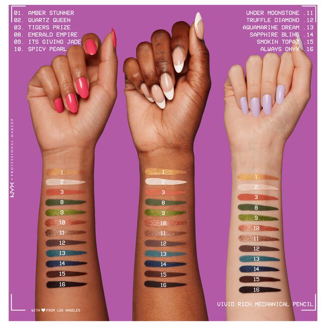 NYX Professional Makeup Vivid Rich Mechanical Pencil Always Onyx