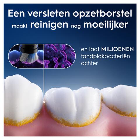 Oral-B iO Radiant White Opzetborstels Zwart 4 Stuks