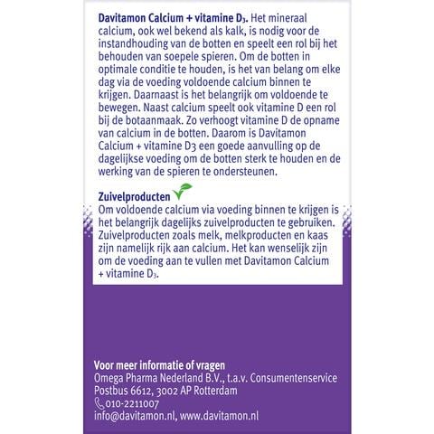 Davitamon Calcium met Vitamine D Kauwtabletten Mint