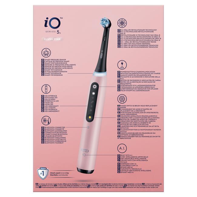 Oral-B iO 5S Roze Elektrische Tandenborstel By Braun