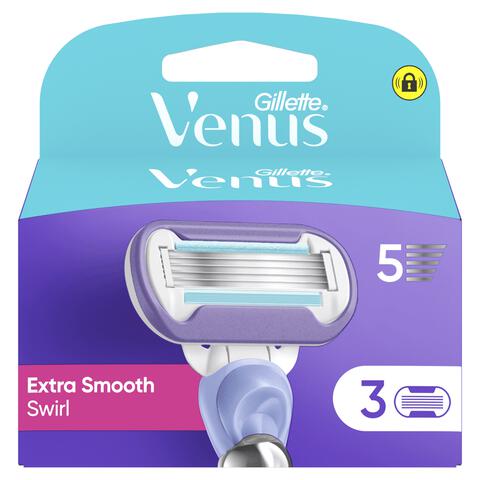 Gillette Venus Deluxe Smooth Swirl Navulmesjes 3 Stuks