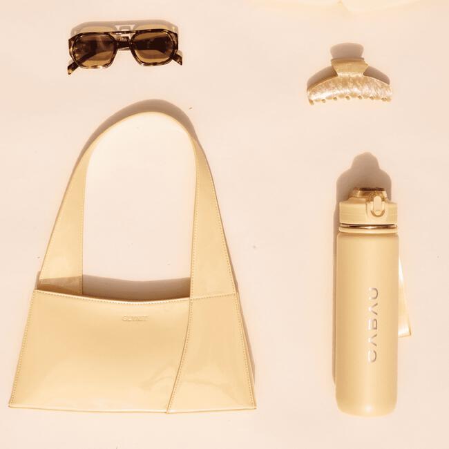 Cabau Lifestyle Bloom Bottle Stainless Steel Butter Yellow