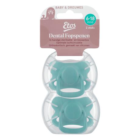 Etos Fopspenen In Steriliseerdoosje 6-18 Maanden Assorti&nbsp;