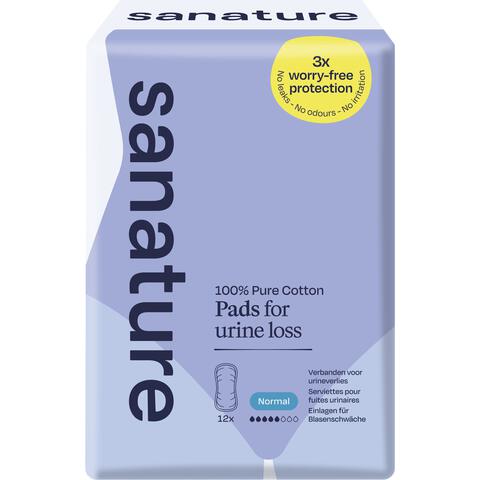 Sanature Pro Vivo 100% Katoenen Incontinentieverband Normaal 12 stuks