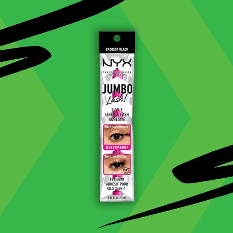 NYX Professional Makeup Jumbo Lash! 2-in-1 Zelfklevende Eyeliner