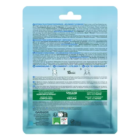 Garnier SkinActive Hydra Bomb Sheet Masker Granaatappel