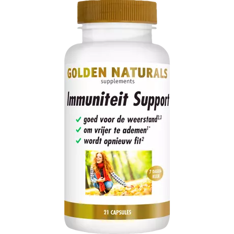 Golden Naturals Immuniteit Support Capsules 21 stuks