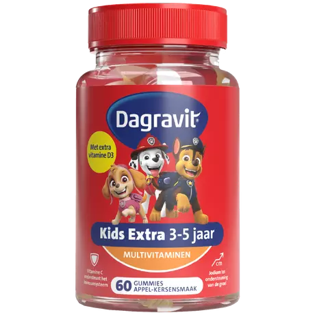 Dagravit Kids Xtra Paw Patrol 3-5 jaar 60 Gummies