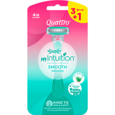 Wilkinson QUATTRO myIntuition disposables Smooth Sensitive 3+1