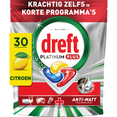 Dreft Vaatwas Platinum Plus Citroen 30 Stuks