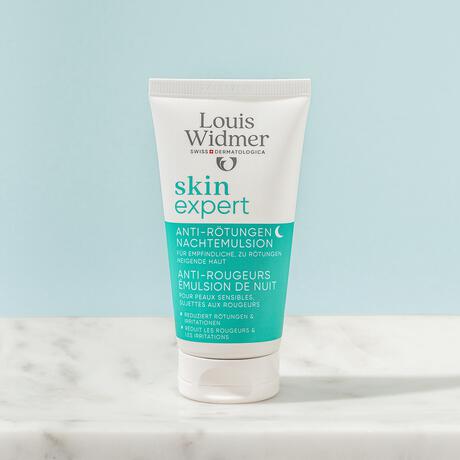Louis Widmer Skinexpert Anti-Roodheid Nachtemulsie Zonder Parfum 50 ML