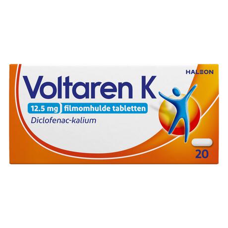 Voltaren K 12,5 MG Pijnstiller Filmomhulde Tabletten Diclofenac-Kalium 20 stuks