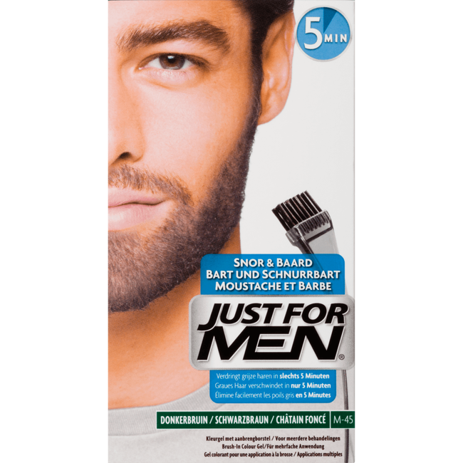 Just For Men Snor Baard Haarverf M 45 Donkerbruin 24 Gr Etos
