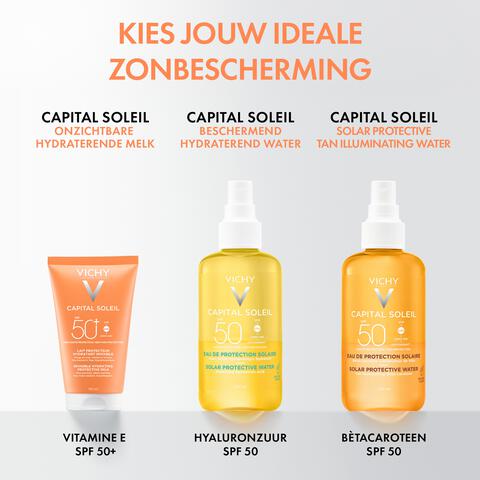 Vichy Capital Soleil Onzichtbare Hydraterende Beschermende Melk SPF50+ 150 ML