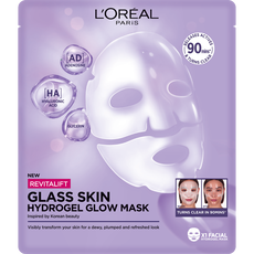 L'Oréal Paris Revitalift Filler Glass Skin Hydrogel Glow Mask 1 Stuk