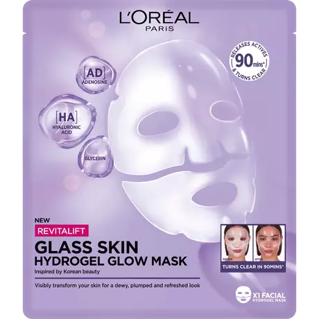 L'Oréal Paris Revitalift Filler Glass Skin Hydrogel Glow Mask 1 Stuk