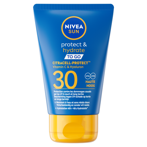 NIVEA SUN Protect & Hydrate Pocket Size Zonnebrand SPF30 Travel Size 50 ML