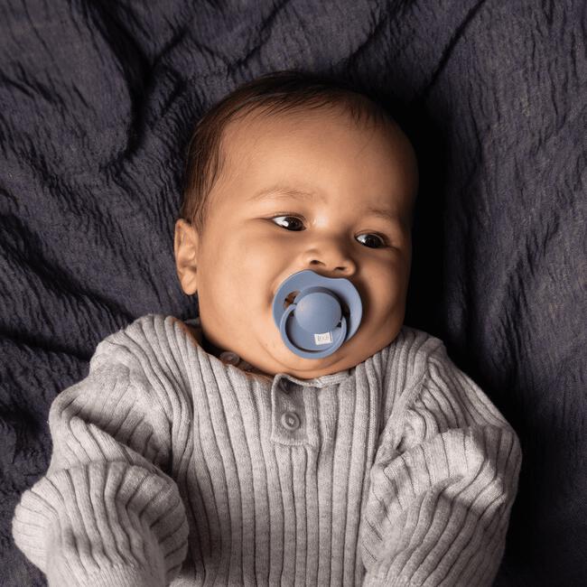 Difrax LOVI Prime fopspeen 0-6 M Baby Blue/Blue