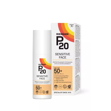 P20 Sensitive Face Zonnebrandcrème SPF50+