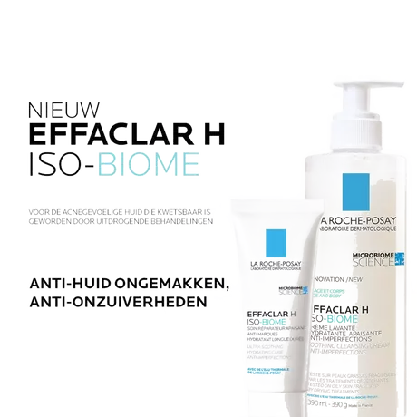 La Roche-Posay Effaclar H Iso-biome Hydraterende Reinigingscrème 390 ML