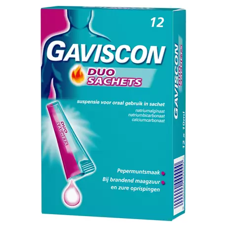 Gaviscon DUO Sachet Maagzuurremmers 12 stuks
