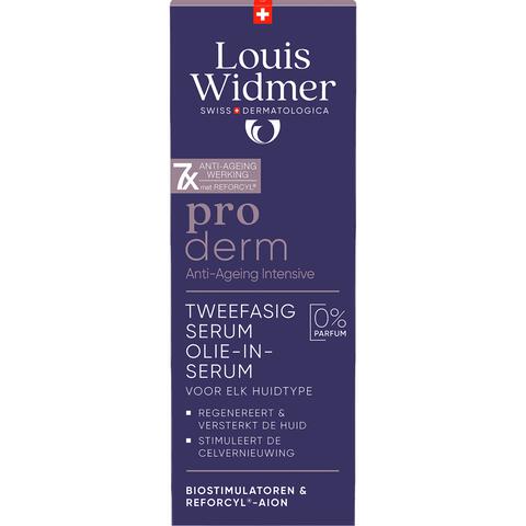 Louis Widmer Proderm Tweefasig Olie-in-Serum Zonder Parfum 35 ML