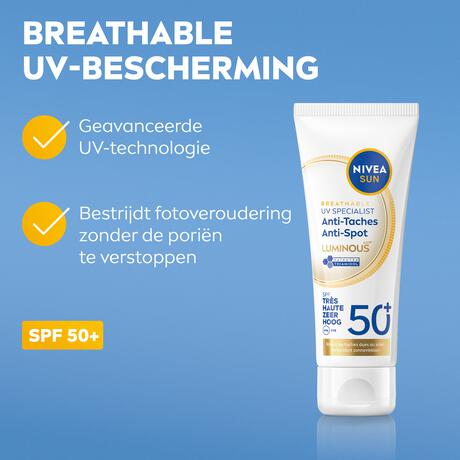 NIVEA SUN UV Face Luminous 360 Anti-Spot Fluïde SPF50+ 40ML
