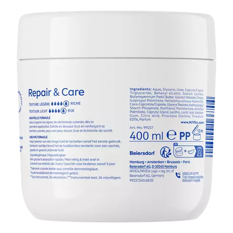 NIVEA Repair & Care Urea Crème 400 ML