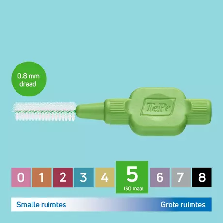 TePe Interdentale Ragers Original Groen&nbsp;ISO Maat 5 0,8 mm 6 stuks