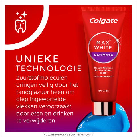 Colgate Max White Ultimate Whitening Tandpasta - 75 ML