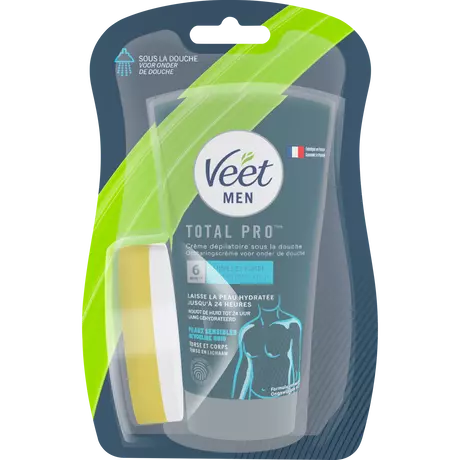 Veet Men Total Pro In-Shower Ontharingscrème 150 ML