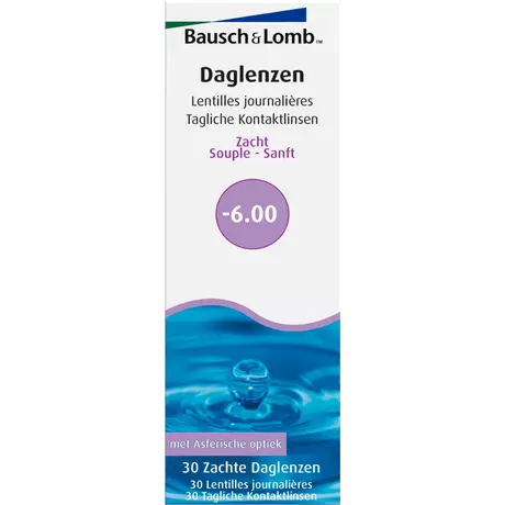 Bausch + Lomb Daglenzen -6,00 30 stuks