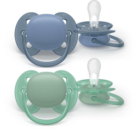 Philips Avent Fopspeen Ultra Soft 6-18M Double Pack, mixed - SCF091/44