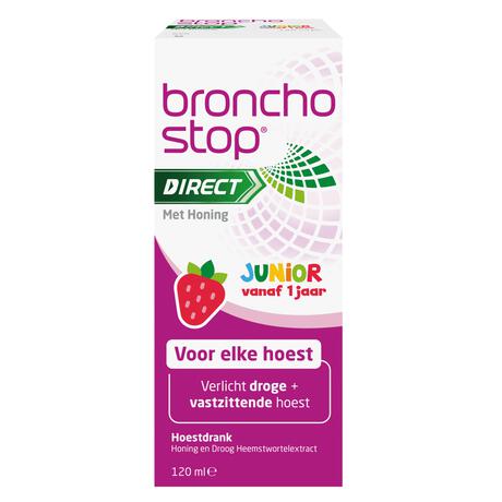 Bronchostop Direct Junior Hoestdrank met Honing 120 ML