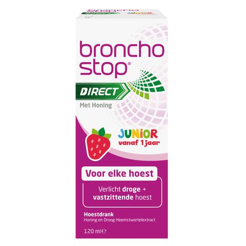 Bronchostop Direct Junior Hoestdrank met Honing 120 ML