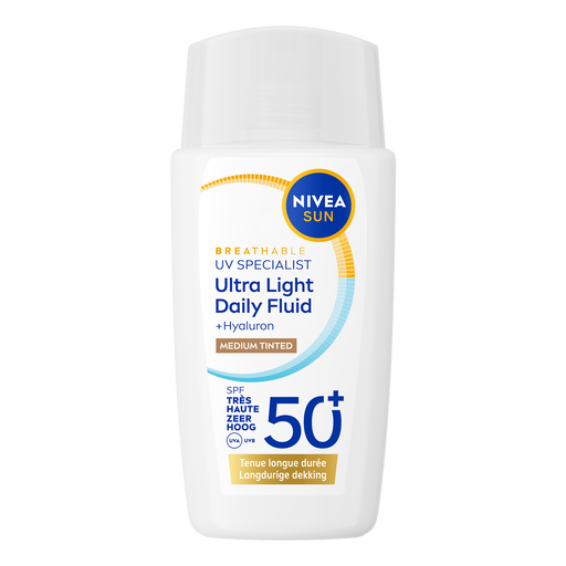 NIVEA SUN UV Face Specialist Ultra Light Daily Fluid Medium Tinted SPF50+ 40 ML
