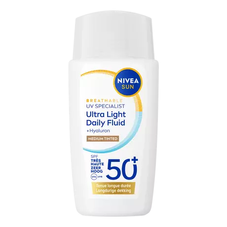 NIVEA SUN UV Face Specialist Ultra Light Daily Fluid Medium Tinted SPF50+ 40 ML