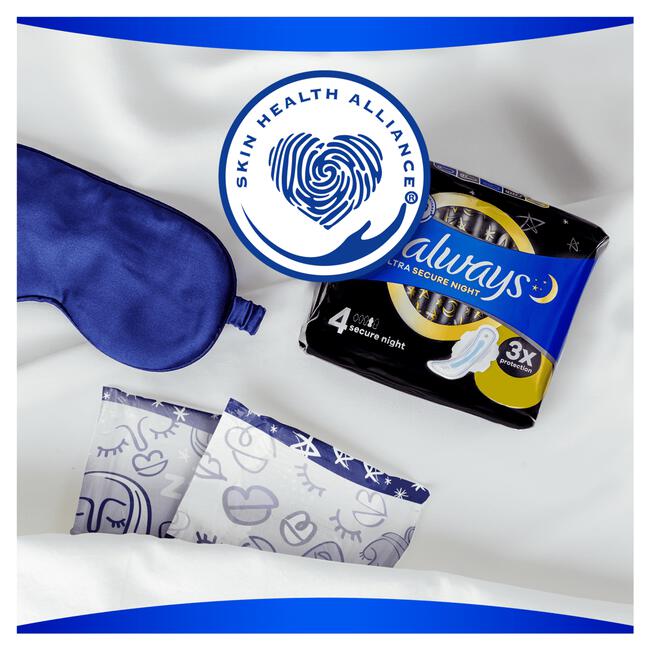 Always Ultra Maandverband Secure Night Met Vleugels 36 stuks
