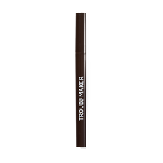 Trouble Maker Fluffer Brow Brush Natural Brow Pen Dark Brown