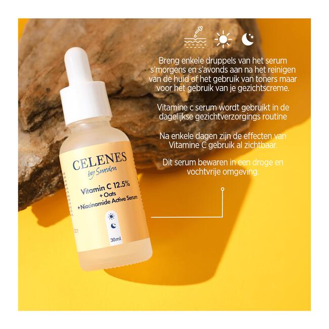 Celenes by Sweden Vitamine C 12,5% + OATS + Niacinamide 30 ML