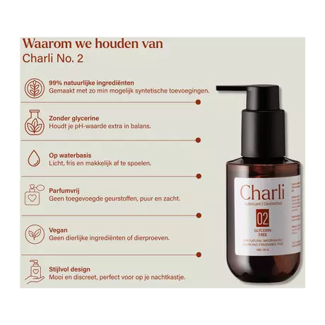Charli No. 2 Glijmiddel Glycerinevrij 100 ML