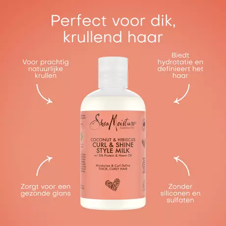 Shea Moisture Coconut Hibiscus Curl & Shine Style Milk 237 Ml